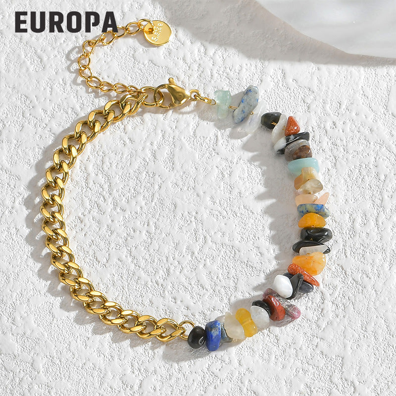 Wholesale Titanium Steel Gravel Bracelet